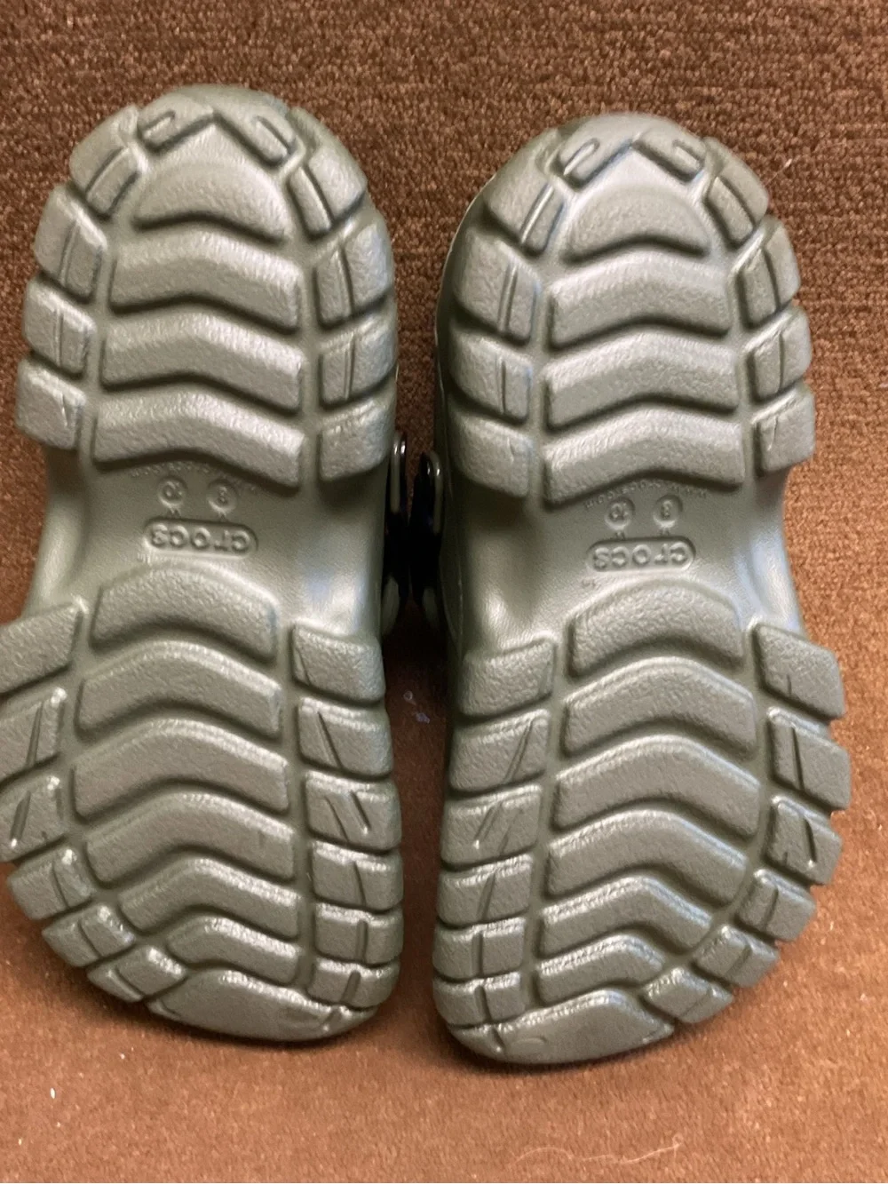 Crocs Off Road Sport Clog Army Green Rugged Outdoor Shoes Mens US 8